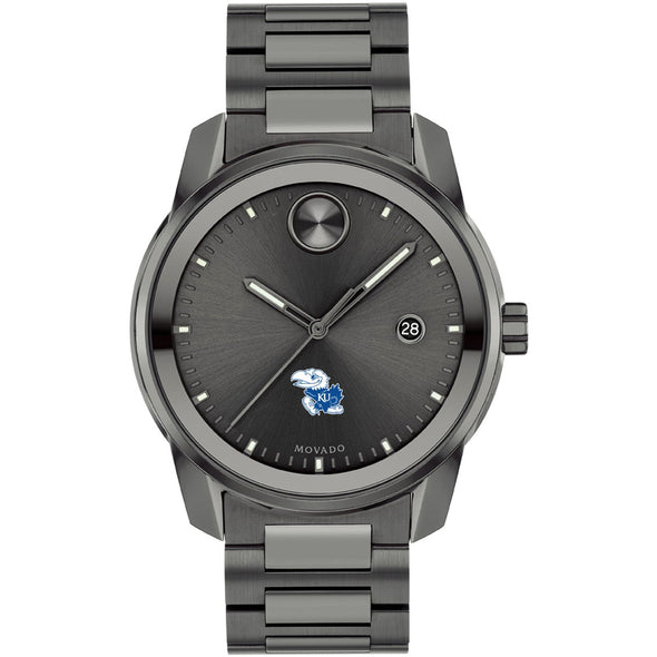 University of Kansas Men's Movado BOLD Gunmetal Grey with Date Window Shot #2