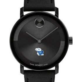 University of Kansas Men's Movado BOLD with Black Leather Strap Shot #1