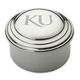 University of Kansas Pewter Keepsake Box Shot #1