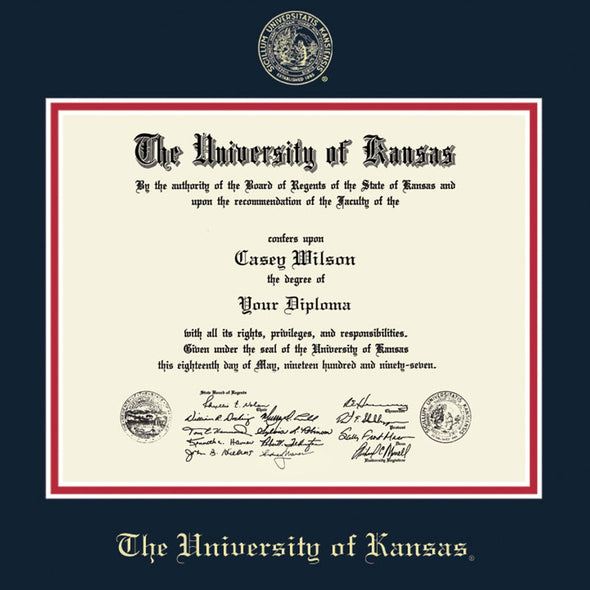 University of Kansas PhD Diploma Frame, the Fidelitas Shot #2