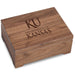 University of Kansas Solid Walnut Desk Box