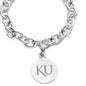 University of Kansas Sterling Silver Charm Bracelet Shot #2
