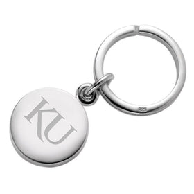 University of Kansas Sterling Silver Insignia Key Ring Shot #1