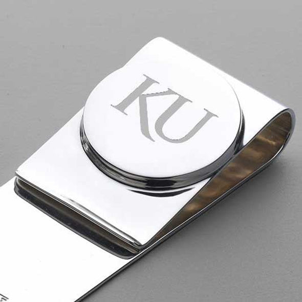 University of Kansas Sterling Silver Money Clip Shot #2