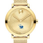 University of Kansas Women's Movado Bold Gold with Mesh Bracelet Shot #1