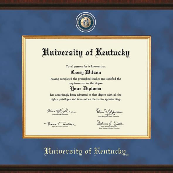 University of Kentucky Excelsior Diploma Frame Shot #2