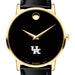 University of Kentucky Men's Movado Gold Museum Classic Leather