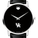 University of Kentucky Men's Movado Museum with Leather Strap