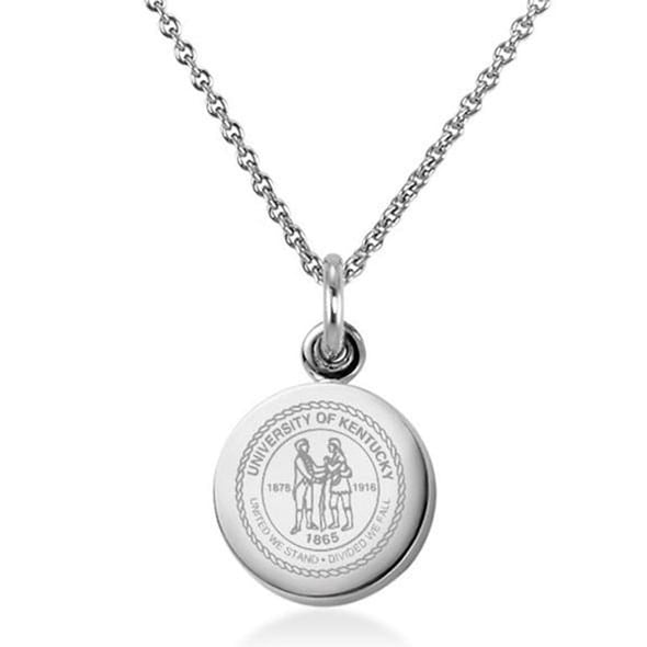 University of Kentucky Necklace with Charm in Sterling Silver Shot #1