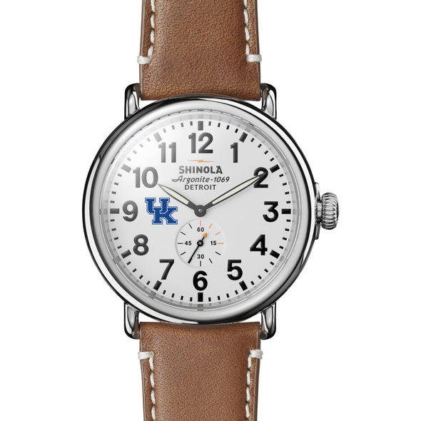 University of Kentucky Shinola Watch, The Runwell 47 mm White Dial Shot #2