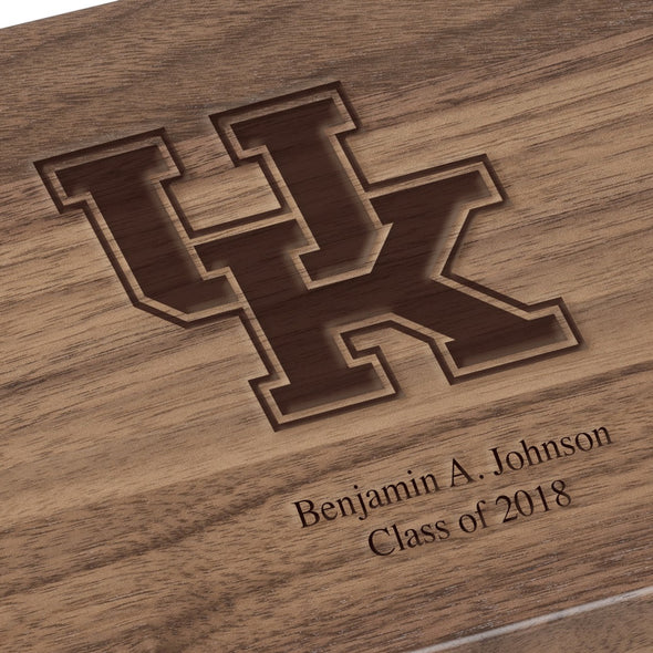 University of Kentucky Solid Walnut Desk Box Shot #3