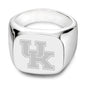 University of Kentucky Sterling Silver Square Cushion Ring Shot #2