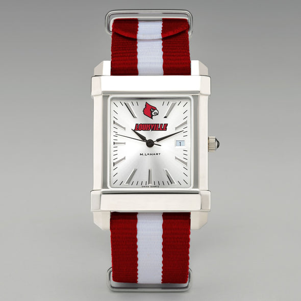 University of Louisville Collegiate Watch with RAF Nylon Strap for Men Shot #2