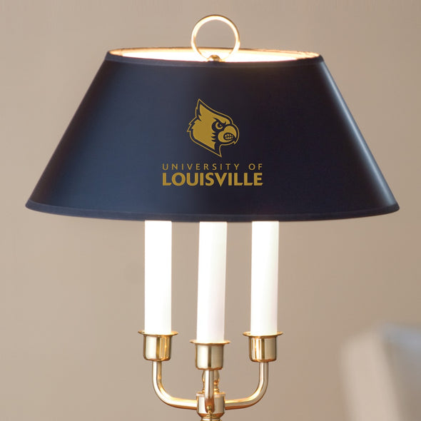 University of Louisville Lamp in Brass &amp; Marble Shot #2