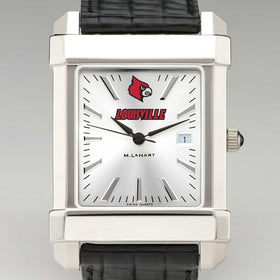 University of Louisville Men&#39;s Collegiate Watch with Leather Strap Shot #1