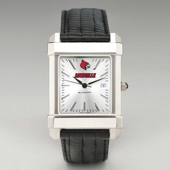 University of Louisville Men's Collegiate Watch with Leather Strap Shot #2