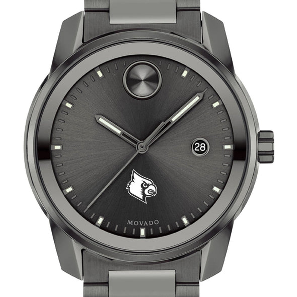 University of Louisville Men's Movado BOLD Gunmetal Grey with Date Window Shot #1