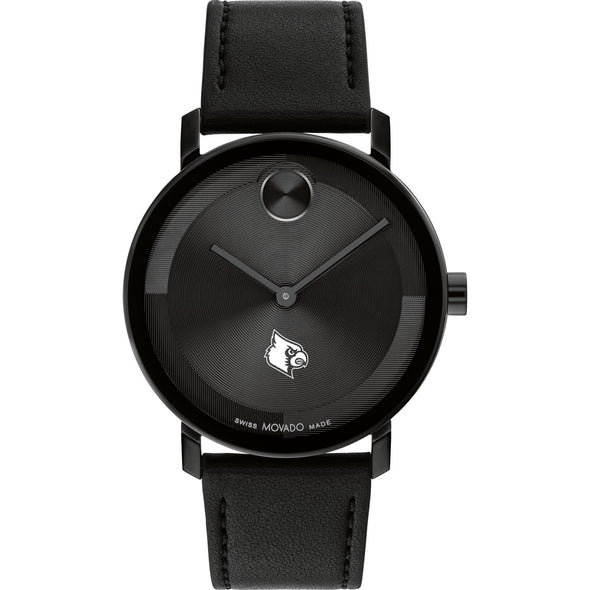University of Louisville Men&#39;s Movado BOLD with Black Leather Strap Shot #2