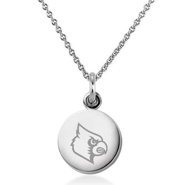 University of Louisville Necklace with Charm in Sterling Silver Shot #1