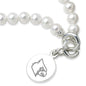 University of Louisville Pearl Bracelet with Sterling Silver Charm Shot #2