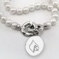 University of Louisville Pearl Necklace with Sterling Silver Charm Shot #2