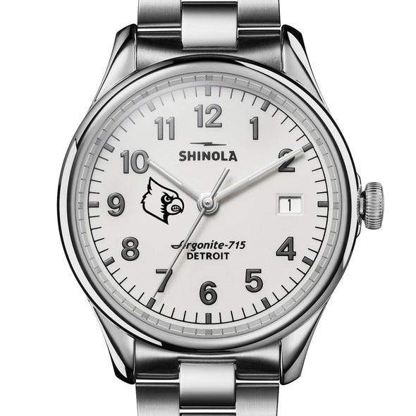 University of Louisville Shinola Watch, The Vinton 38 mm Alabaster Dial at M.LaHart & Co. Shot #1