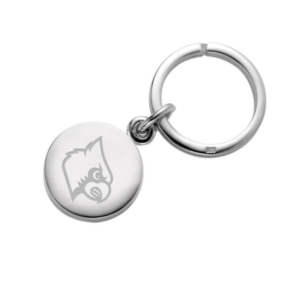 University of Louisville Sterling Silver Insignia Key Ring Shot #1