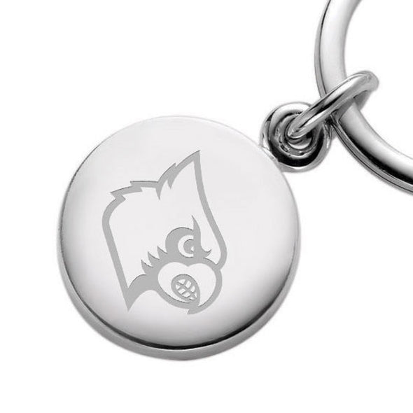 University of Louisville Sterling Silver Insignia Key Ring Shot #2