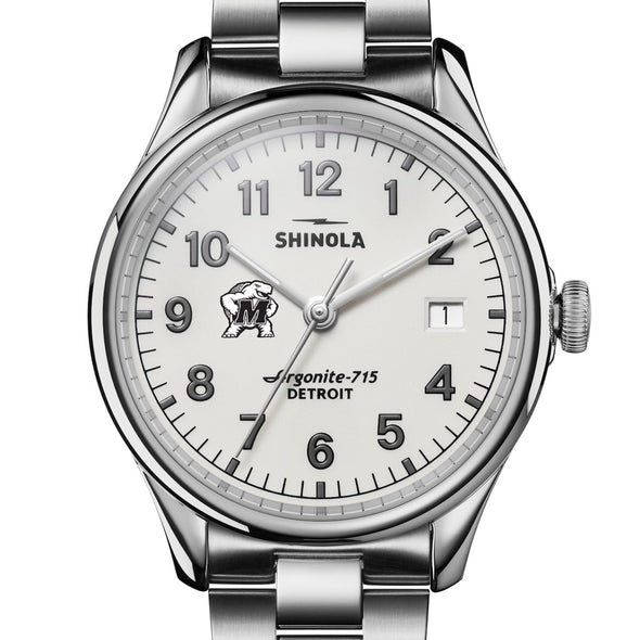 University of Maryland Shinola Watch, The Vinton 38 mm Alabaster Dial at M.LaHart & Co. Shot #1