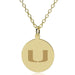 University of Miami 14K Gold Pendant & Chain