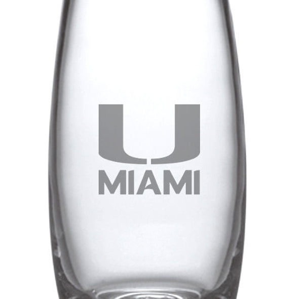 University of Miami Glass Addison Vase by Simon Pearce Shot #2