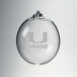 University of Miami Glass Ornament by Simon Pearce Shot #1
