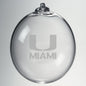 University of Miami Glass Ornament by Simon Pearce Shot #2