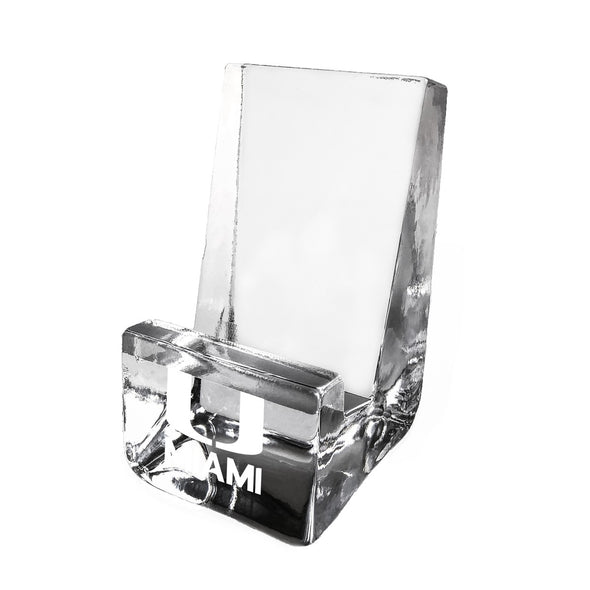 University of Miami Glass Phone Holder by Simon Pearce Shot #2