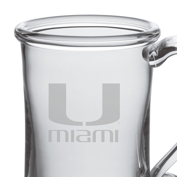 University of Miami Glass Tankard by Simon Pearce Shot #2