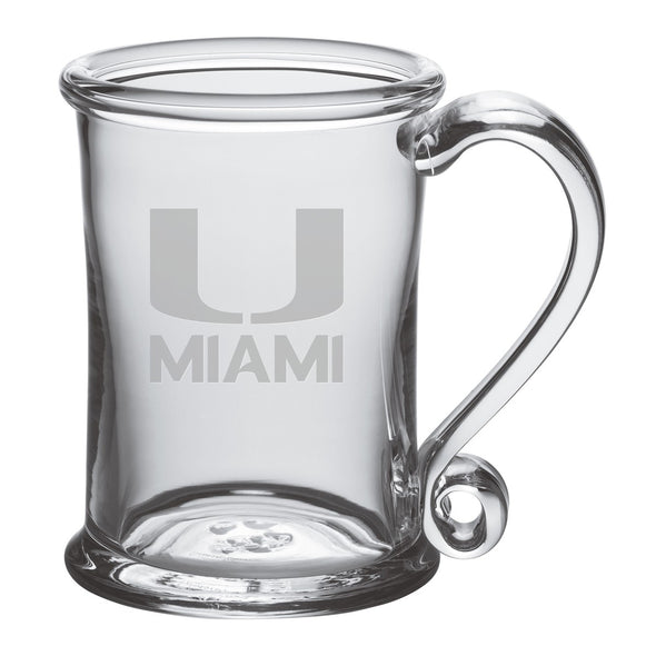 University of Miami Glass Tankard by Simon Pearce Shot #1