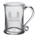 University of Miami Glass Tankard by Simon Pearce