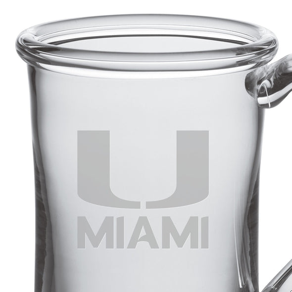 University of Miami Glass Tankard by Simon Pearce Shot #2