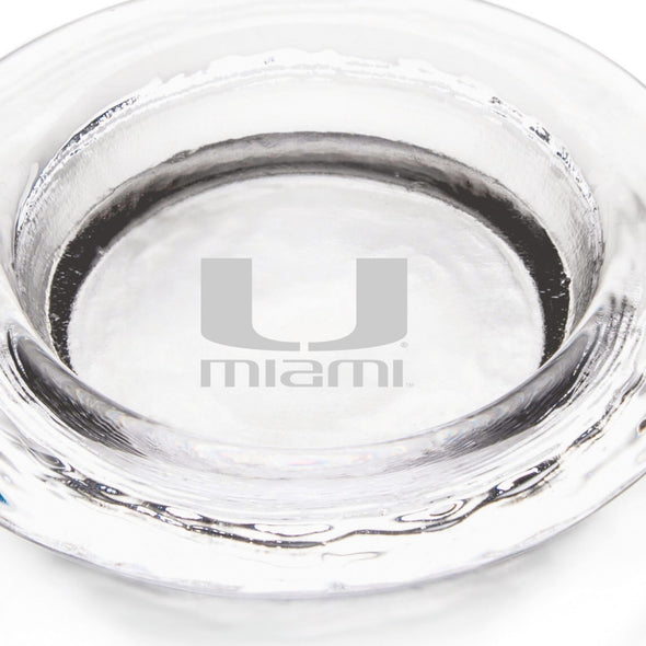 University of Miami Glass Wine Coaster by Simon Pearce Shot #2