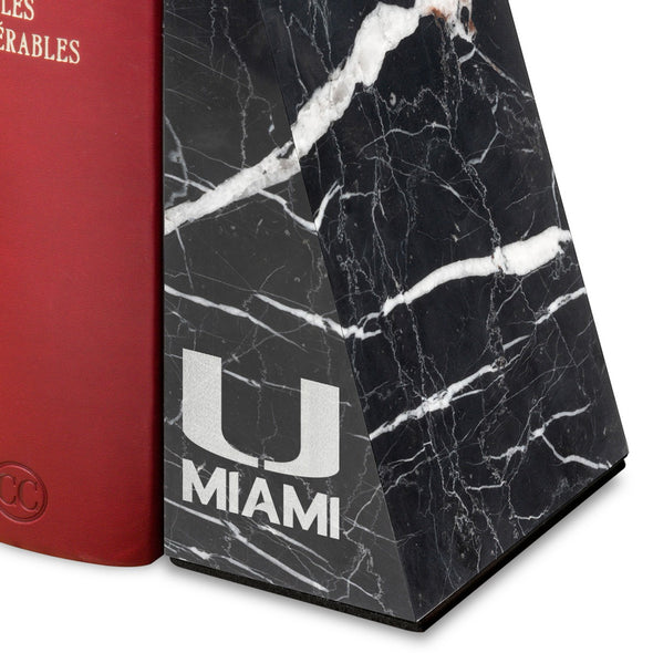 University of Miami Marble Bookends by M.LaHart Shot #2