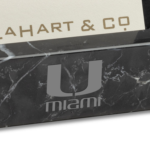 University of Miami Marble Business Card Holder Shot #2