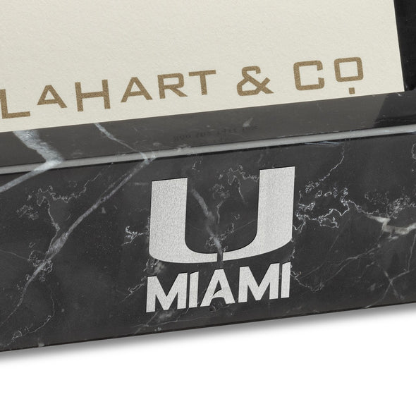 University of Miami Marble Business Card Holder Shot #2