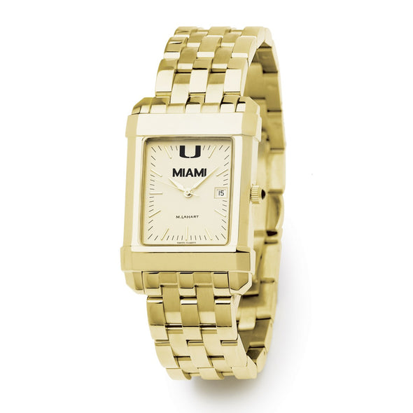 University of Miami Men's Gold Quad with Bracelet Shot #2