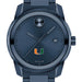 University of Miami Men's Movado BOLD Blue Ion with Date Window