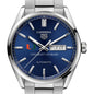 University of Miami Men's TAG Heuer Carrera with Blue Dial & Day-Date Window Shot #1