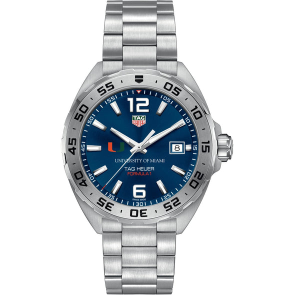 University of Miami Men&#39;s TAG Heuer Formula 1 with Blue Dial Shot #2