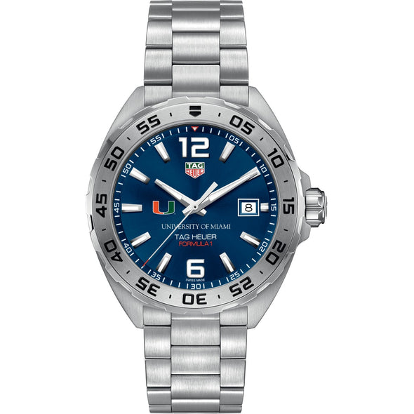 University of Miami Men's TAG Heuer Formula 1 with Blue Dial Shot #2