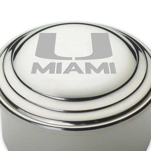 University of Miami Pewter Keepsake Box Shot #2