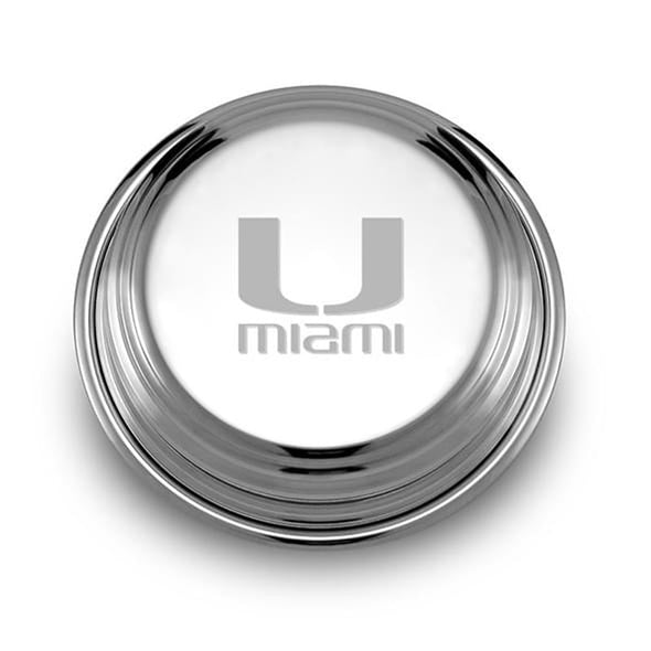 University of Miami Pewter Paperweight Shot #1
