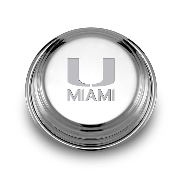 University of Miami Pewter Paperweight Shot #1